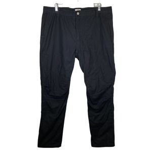 LIVSN Black Canvas Organic Cotton Blend Straight Pants 38 x 32